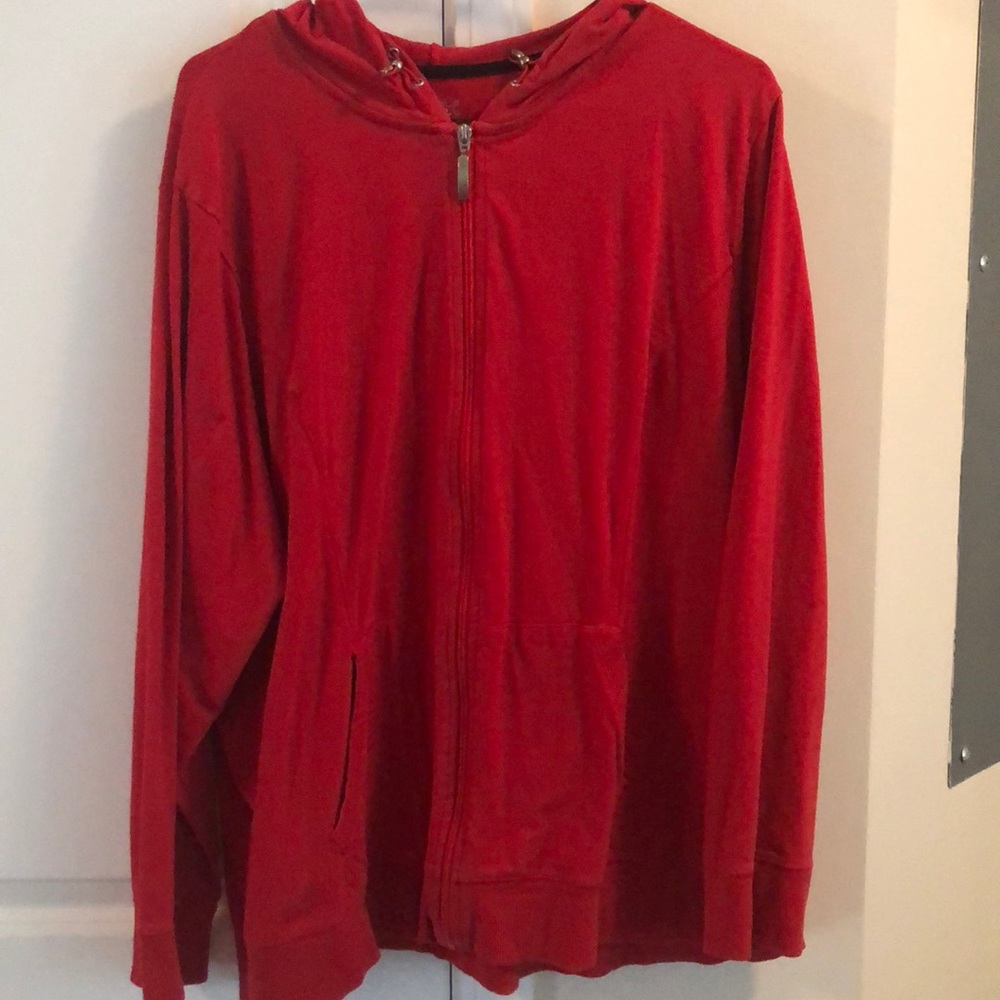 Red Full Zip Hoodie